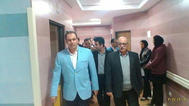 بازديد عضو شوراي اسلامي شهرو شهردار لاهيجان از روند پيشرفت احداث بيمارستان تخصصي ميلاد